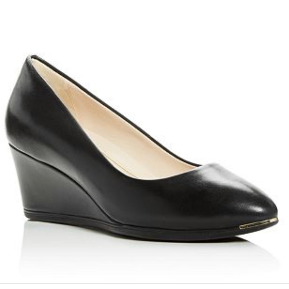 Cole Haan Grand Series Leather Wedge Pump